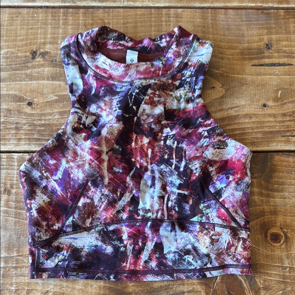 Lululemon Multicolor Abstract Women's Top/Sports bra